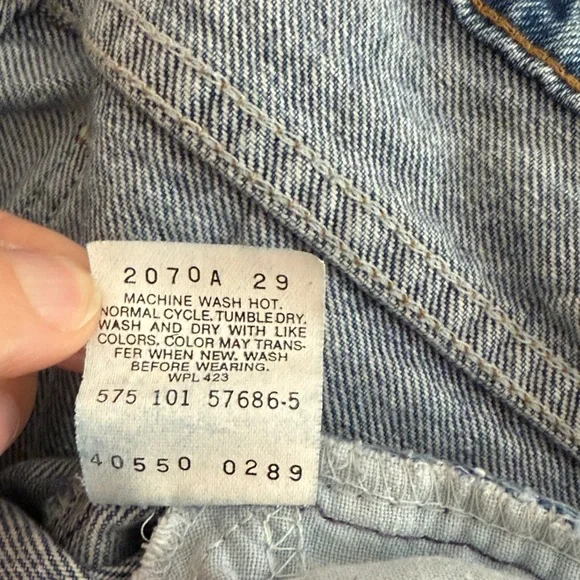 Vintage 70’s Levi’s orange label made in the USA 550 Jeans size 31x30